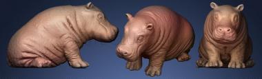 3D model Hippo toy (STL)